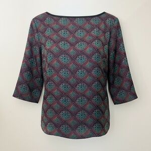 Dries Van Noten multicolored pattern blouse